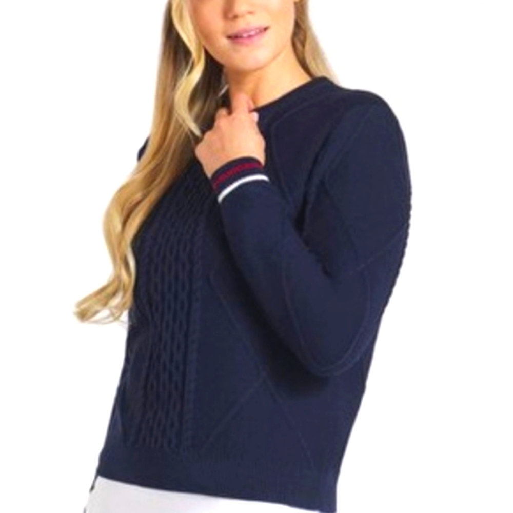 Puma Women's Kate Cable Knit Golf Sweater NWT